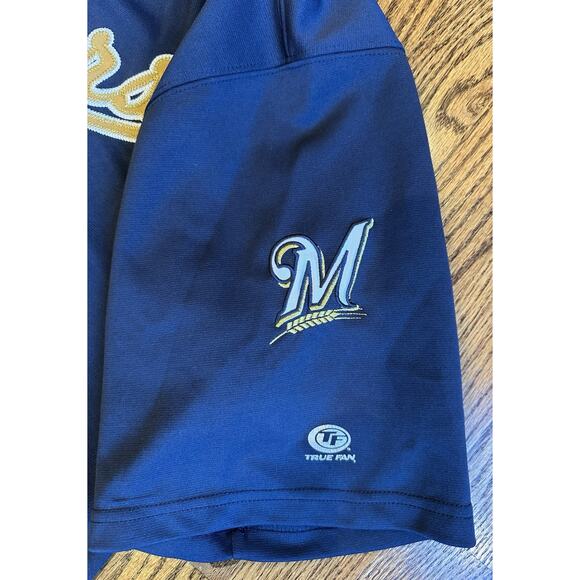 Vintage Milwaukee Brewers Jersey Russell Athletic True Fan Series MLB Men’s XL - Picture 4 of 7